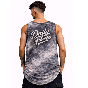 Camiseta sin Mangas para Hombre, Color Gris Oscuro, Tejido Elástico de Poliéster y Spandex, Secado Rápido, Transpirable, Estilo Moderno, Informal, para Fitness - Product Image 2