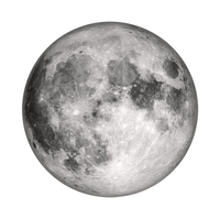 Étoile lune terre nordique décor à la maison mur Art imprime affiches ronde toile cadre diamant lune peinture avec lumière led