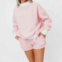 Sweat-shirt à col montant pour femme long devant en éponge française graphique personnalisé pull surdimensionné Parke