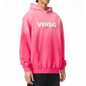 Calidad superior Directo de fábrica Nuevo diseño Sucio lavado de gran tamaño Sun Faded Plain Custom Color Hoodies para Streetwear - Product Image 5