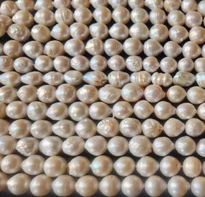 Perlas de Arroz de Agua Dulce de Alta Calidad, Hebras Sueltas, Naturales, Sin Tratar, Certificadas por Terceros, 8mm, Lisas, para Joyería, Ópticas - Product Image 6