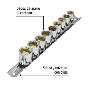 Pretul Set di 9 dadi 3/8 'mm scatola quadrata con 6 unità per i giochi di dadi - Product Image 2