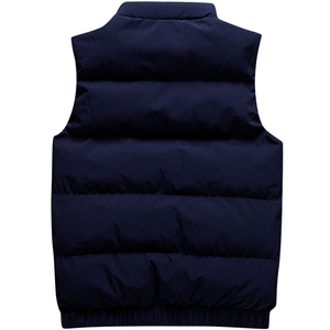 Venta al por mayor de los hombres sin mangas Puffer chaleco abajo chaqueta de MATERIAL PERSONALIZADO chaquetas de invierno prendas de vestir exteriores ligero transpirable cálido abrigo - Product Image 4