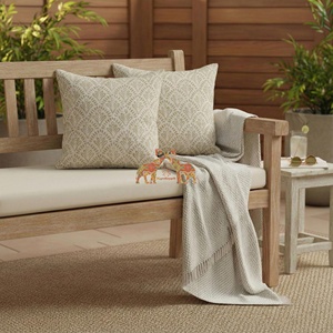 Handmade Floral Print Square <b>Throw</b> Pillow <b>Covers</b> Style for <b>Sofas</b> Bedrooms Outdoor Spaces for Hotels - Product Image 3