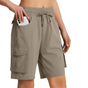 Pantalones cortos de golf transpirables OEM para mujer, Impresión de logotipo personalizado, ajuste elástico adecuado para ropa deportiva, promociones y eventos de regalo - Product Image 1