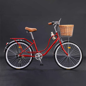 Vélo de ville <span class=keywords><strong>vintage</strong></span> à cadre en acier carbone à <span class=keywords><strong>vitesse</strong></span> unique de 26 pouces de haute qualité fabriqué en Chine : pour hommes adultes et étudiants adolescents - Product Image 4