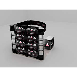 Portable Aluminium Acryl Vitrines Affichage Comptoir Salon Équipement Lagerfachkasten Hintergrundbeleuchtung Twister Tower - Product Image 1