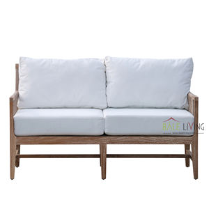 Nizuc élégant Design moderne imperméable à l'eau Patios extérieurs espaces de vie sièges confortables finition patinée canapé en bois de teck hôtel - Product Image 1