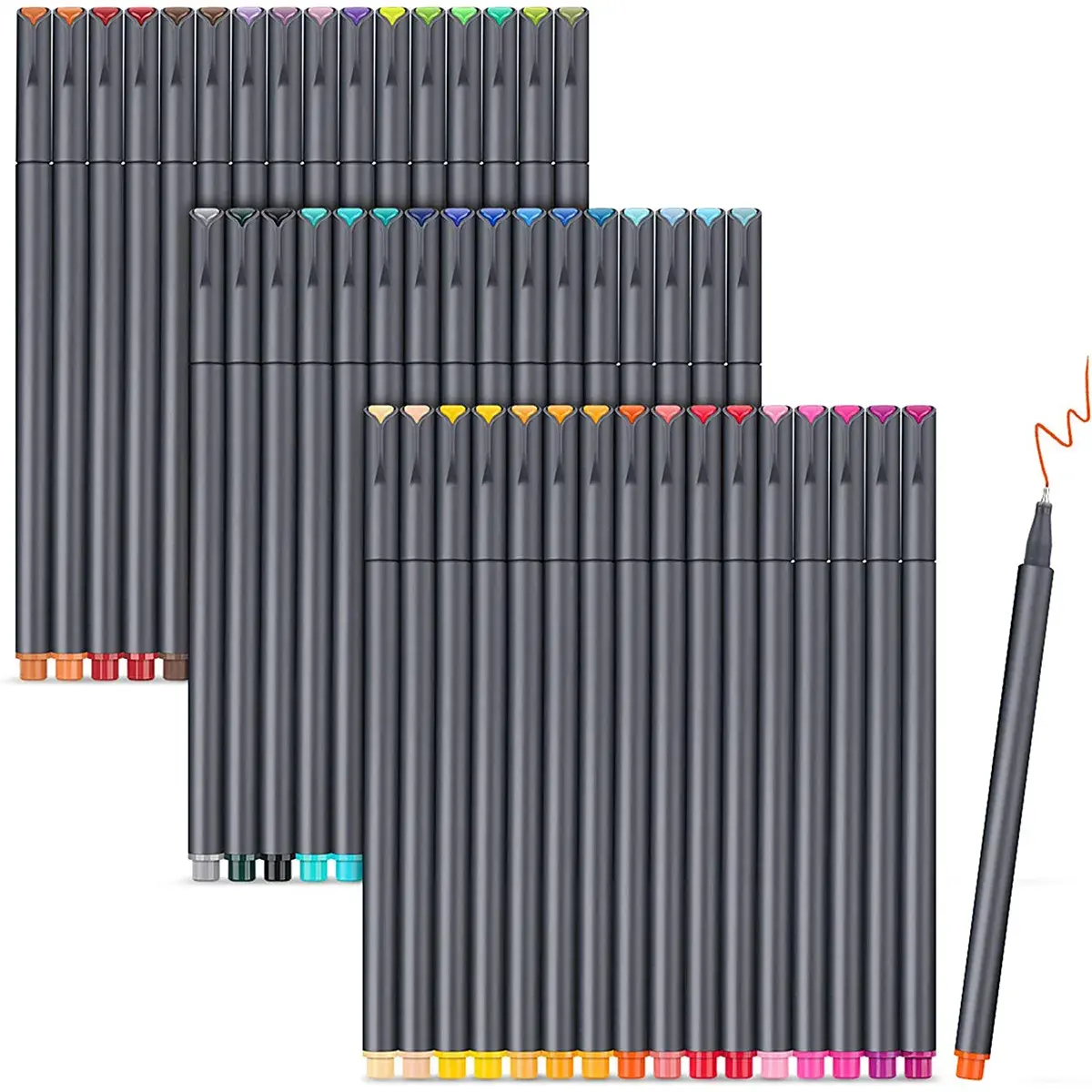 Kunstfarbige Stifte Feinsteckmarker feine Spitze Zeichnung Stifte Oberfläche-Stift für Journaling Schreiben Anmerkung Kunst Büro