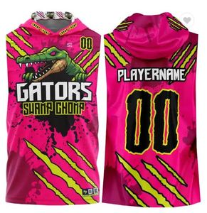 Camiseta de Fútbol Americano 7v7 Personalizada con Logotipo Juvenil, de Malla de Alta Calidad, sin Mangas, con Capucha - Product Image 2