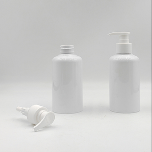 ขวดปั๊มพลาสติก PET 250มล. สำหรับเส้นผมแชมพูขวดปั๊มโลชั่นบำรุงผิวดีไซน์แบบทั่วไปสีขาว - Product Image 2