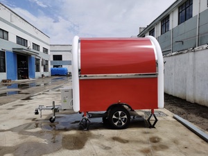 รถพ่วงขายอาหารเคลื่อนที่ขนาดเล็ก 4 ล้อ สำหรับขายขนมขบเคี้ยว ไอศกรีม อาหารจานด่วน โครงอะลูมิเนียม ทนสนิม รับประกัน 3 ปี - Product Image 2
