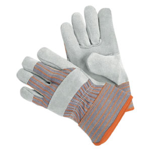 ถุงมือนิรภัยหนังวัวแยกสำหรับคนงานก่อสร้าง - Product Image 5