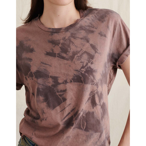 เสื้อยืดแขนสั้นของผู้หญิงเสื้อถักลายโลโก้ผ้าฝ้าย100% - Product Image 2