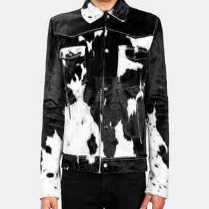 แจ็กเก็ตหนังวัวสำหรับผู้ชายเสื้อแจ็กเก็ตหนังวัวสำหรับฤดูหนาวดีไซน์ตามสั่ง - Product Image 1