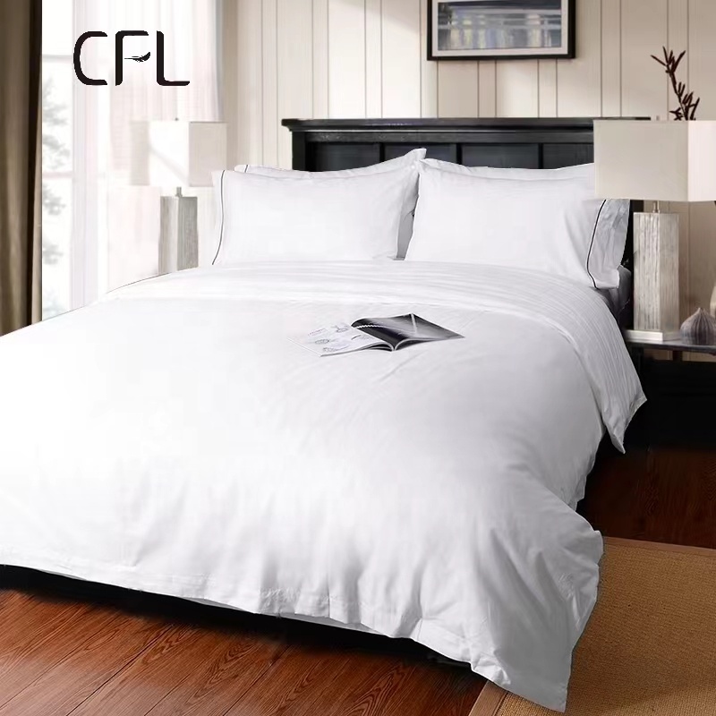 CFL 100 cotton hotel bedding set textile bedding sets good quality cheap price cotton hotel bed sheet sets
