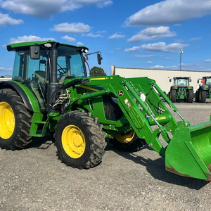 Brand New Johnn Deerre 5095M 4WD Mini Tractor with Loader Pump Gearbox 32F/16R 2 Speed 540 PTO 3pt 90 HP 2 SCVs <b>for</b> Engine - Product Image 1