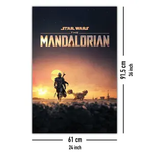 Póster de Estilo Moderno de The Mandalorian, Impresión en Lienzo para Decoración de Pared - Product Image 2