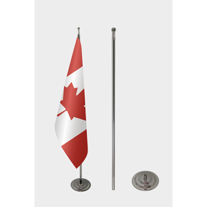 Drapeau de bureau en aluminium personnalisable 3x5 pieds avec impression numérique - Matériel en coton ou en polyester - Product Image 2