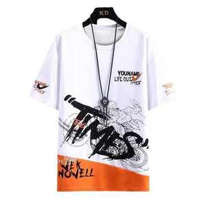 เสื้อยืดชุดสูทฤดูร้อนกางเกงขาสั้นแขนสั้นกีฬาลำลองของผู้ชายกางเกงขาสั้นสองชิ้นของผู้ชายกับชุดของเสื้อผ้าหล่อ - Product Image 6