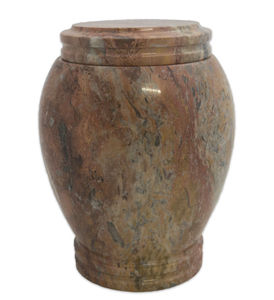 Urne funéraire en marbre Onyx pour cendres, Urne de crémation en pierre Onyx pour cendres, Urne en marbre onyx naturel - Product Image 1
