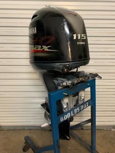 Moteur hors-bord d'occasion de qualité industrielle 2016 Y-am-ah-a SHO 115 ch, longueur d'arbre de 20 pouces, OEM, 310 heures, garantie de 3 ans - Product Image 3