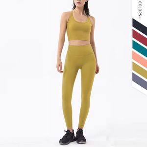 2024 nuevo diseño, venta al por mayor, personalizado, de alta calidad, frente sólido, sin mangas, 2 piezas, conjunto de Yoga de talla grande para mujer - Product Image 5