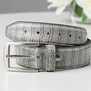 Cinturón de Cuero con Grabado de Cocodrilo de Diseño, Idea de Regalo Perfecta para Cumpleaños o Ocasiones Especiales, Cinturón Moderno de Cuero con Grabado de Cocodrilo - Product Image 6