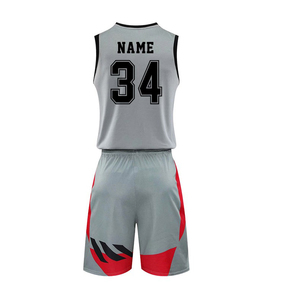 Maillot de basket-ball unisexe réversible de qualité supérieure, 100 % polyester, imprimé sur mesure, respirant, séchage rapide, pour équipe - Product Image 3
