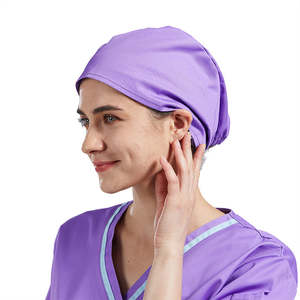 Unisex Doctor Enfermera Algodón Poliéster Hospital Quirúrgico Scrub Cap Custom Scrub Caps - Product Image 1