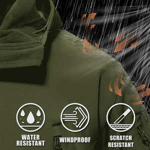 Veste de randonnée imperméable à capuche, confort moderne, ajustement confortable, capuche amovible, multi-poches, vêtements de sécurité, best-seller - Product Image 5
