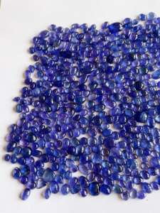 Tanzanita Natural de Calidad AAA con Certificación IGI, 2250 Quilates, Cabujón, Excelente Brillo, Azul, 4-10 mm, Piedras Sueltas para Joyería, Mezcla de Tanzania - Product Image 4