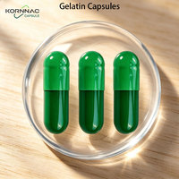 KORNNAC Fournisseur en gros de capsules de gélatine, capsules vides colorées de tailles personnalisées 000, 00, 0, 1, 2, 3, 4, capsules de gélatine dures