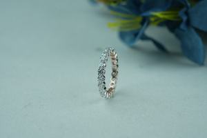 แหวนเพชรสำหรับปลูกในห้องปฏิบัติการสุดหรูทรงกลม VS1ชัดเจนได้รับการรับรอง IGI SGL โกลด์โรสโกลด์ - Product Image 5