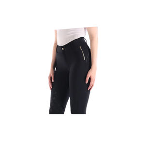 Última colección pantalones ropa ecuestre ropa deportiva personalizada al por mayor 4 vías estiramiento caballo medias Pantalones - Product Image 3