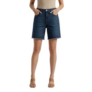 Customized Odm Denim Cotton Screen Print Wash Short <b>Jeans</b> Denim Short Pants Boyfriend <b>Jeans</b> for <b>Women</b> Girl Pants denim short - Product Image 5