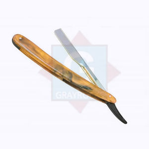 มีดโกนหนวดแบบตรงใบมีดสแตนเลสสำหรับร้านตัดผม - Product Image 1