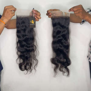 Pelucas con cierre de encaje suizo 5x5 6x6 HD, cabello humano prearrancado, cabello rizado 5x5, cabello humano sin procesar para mujeres negras - Product Image 1