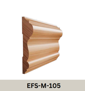 Moulure en bois massif de qualité supérieure pour couronne d'armoire et rail léger Design de garniture élégant pour la décoration d'armoires de cuisine Moulures en bois - Product Image 2