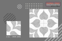 Desain Modern Mewah Pola Baru Cetak Digital 400x400mm Ubin Lantai Keramik Mengkilap Buatan India