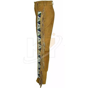 Pantalon en cuir suédé de luxe pour hommes Style moto coutures renforcées pantalon en cuir solide confort pour hommes - Product Image 3