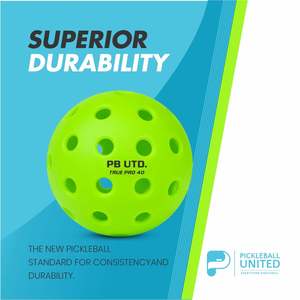 Pickleball ลูกบอล Pro40แท้แบบรวงผึ้งแบบไม่มีขอบดีไซน์แบบ40รูพลาสติกทนทานสำหรับฝึกซ้อม - Product Image 4