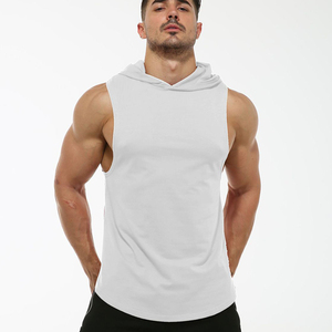 2025 dernier Style entièrement personnalisation hommes vêtements de sport sweats à capuche hommes musculation sans manches à capuche Gym débardeur - Product Image 3