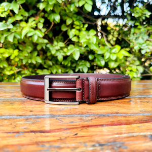 เข็มขัดหนังแท้สำหรับออฟฟิศของผู้ชายพร้อมหัวเข็มขัดแบบกลับด้านได้แบบพรีเมี่ยมอุปกรณ์เสริมที่เป็นทางการเป็นครั้งคราว - Product Image 3