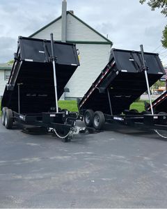 New <b>Farm</b> Full Dump Semi <b>Trailer</b> Aluminum/Alloy 4' High Side 7x14 25001-30000kg Capacity for Sale. - Product Image 4