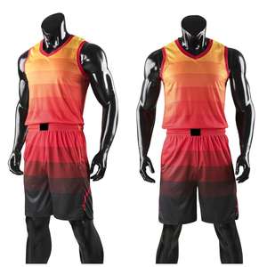 Uniformes de basket-ball personnalisés pour votre propre équipe Maillots de basket-ball réversibles imprimés par sublimation pour hommes Maillots de basket-ball pour jeunes - Product Image 3
