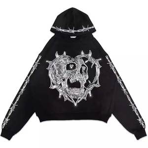 OEM personalizado hombres piedra lavado mangas raglán parche bolsillo completo cremallera hasta francés Terry sudaderas con capucha - Product Image 6