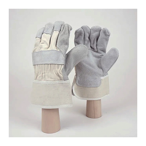 Guantes de trabajo de cuero de vaca Guantes DE TRABAJO resistentes a la abrasión Heavy Canadian Rigger Construcción Trabajadores Guantes de manejo - Product Image 2