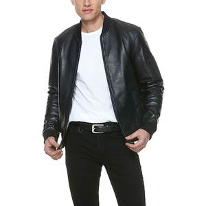 เสื้อแจ็กเก็ตผ้าแคนวาสหนังแท้สำหรับผู้ชายทรงบางปกติกระเป๋าขนสัตว์กันน้ำเป็นมิตรกับสิ่งแวดล้อม - Product Image 5