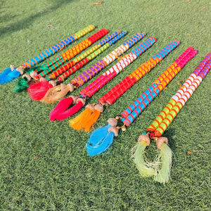 Dazzling <b>Dandiya</b> Handcrafted <b>Stick</b> Pairs WithTassels for Garba Navratri Wedding Favors Wooden <b>Stick</b> <b>Dandiya</b> Raas Folk Dance Gift - Product Image 1